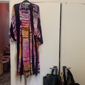 Urban Outfitters tie dye duster, size Small